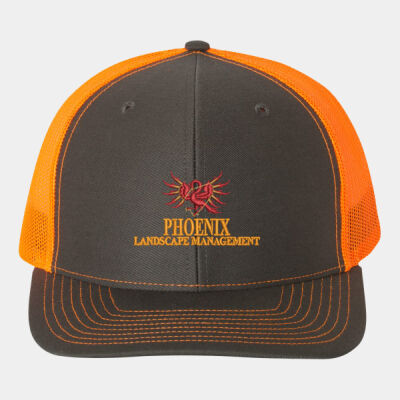 Richardson Trucker Hat – Snap Back w/ Phoenix Log - Adjustable Snapback Trucker Cap Thumbnail