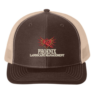 Yupoong Trucker Hat – Snap Back w/ Phoenix Logo - Adult Retro Trucker Cap Thumbnail